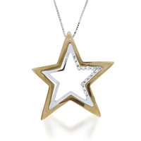 Collana Comete Donna in Oro bianco Diamante 0.13 Ct GLB392 - GLB392
